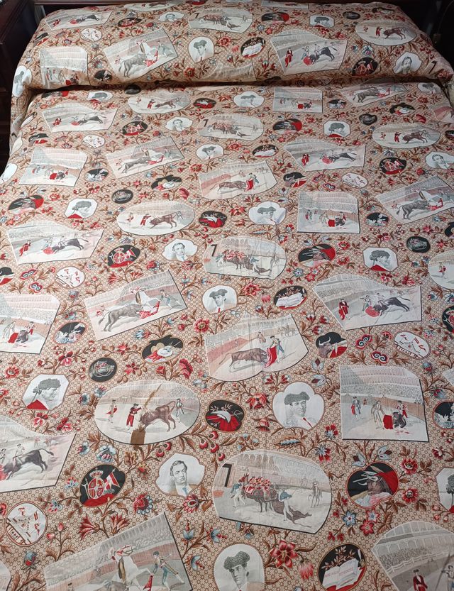 Colcha antigua Tauromaquia