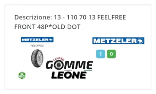 1 Pneumatico Metzeler FeelFree 110/70-13 48P