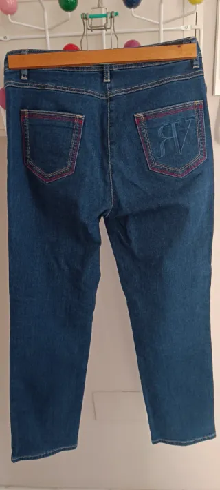 Pantalón vaquero recto Roberto Verino azul