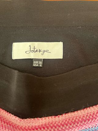 Falda Jotazige Talla 38 Negro Multicolor