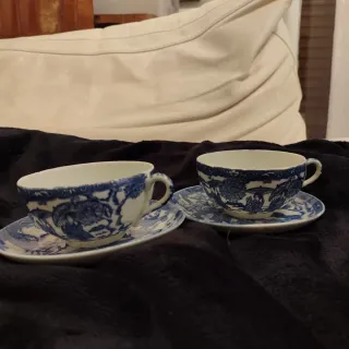 2 Tazze da tè porcellana vintage Giappone
