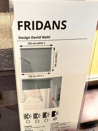 Cortina Store Azul Tela Sin desprecintar !