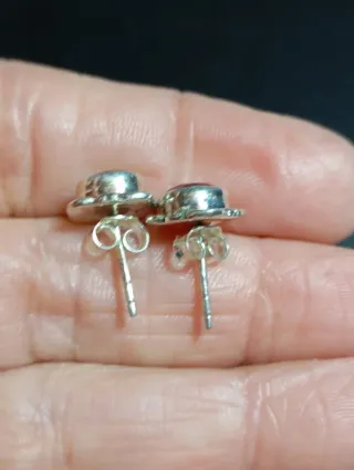 Pendientes en plata de ley