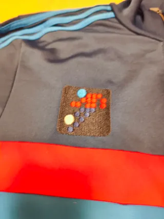 Chaqueta Adidas Tracksuit Azul y Roja