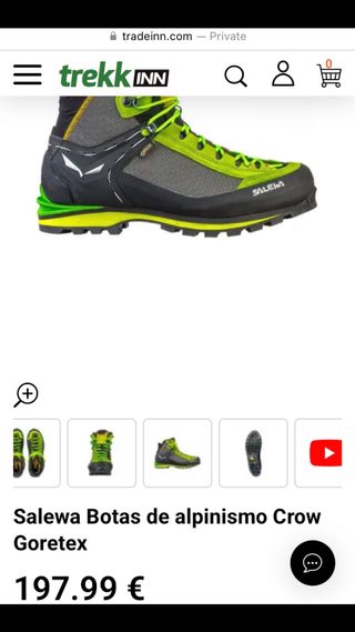 Botas Salewa Crow 44 nuevas
