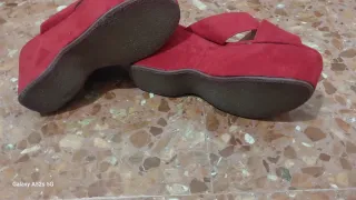 Zapatos de plataforma rojos