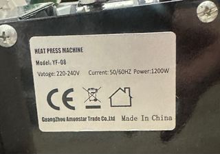 Prensa de Calor para Sublimación, Pegatinas