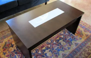 Mesa de centro madera y cristal