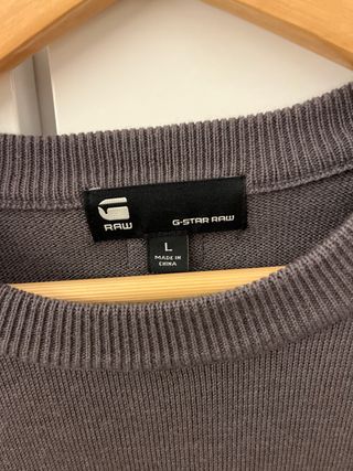 Jersey G-Star RAW Gris Talla L
