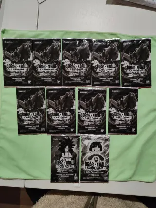 11 Sobres Promo Sellados Dragón Ball Masters