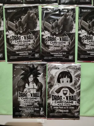 11 Sobres Promo Sellados Dragón Ball Masters