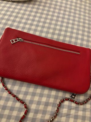 Bolso Zadig & Voltaire rojo con cadena