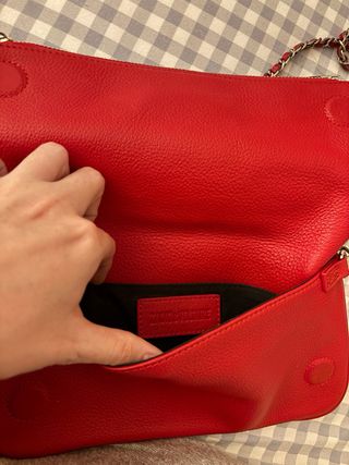 Bolso Zadig & Voltaire rojo con cadena