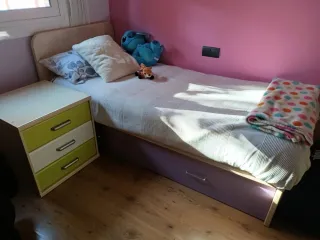 Armario puertas correderas blanco/morado/verde