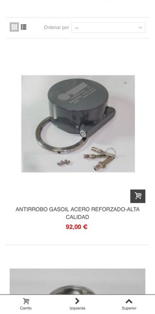 Tapon gasoil antirrobo