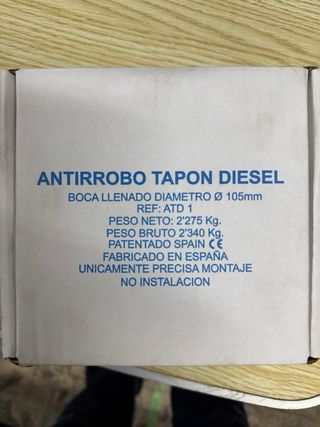 Tapon gasoil antirrobo