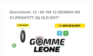Pneumatico Dunlop Geomax MX53 60/100-12