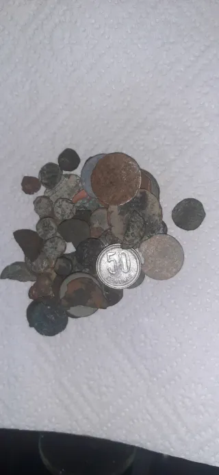 Lote de monedas antiguas