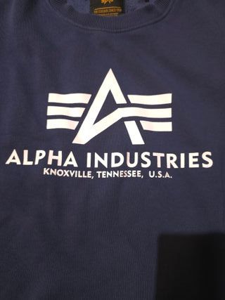 Sudadera Alpha Industries Talla M Azul Ref-61500