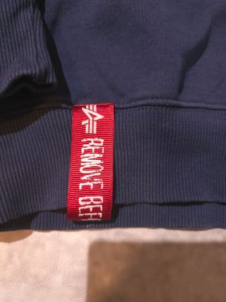 Sudadera Alpha Industries Talla M Azul Ref-61500
