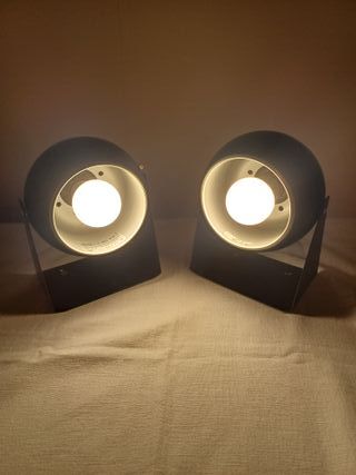 Coppia lampade o applique modello Eyeball nere