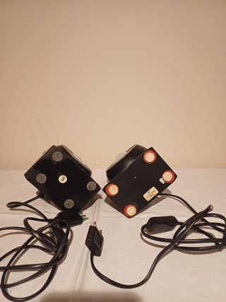 Coppia lampade o applique modello Eyeball nere