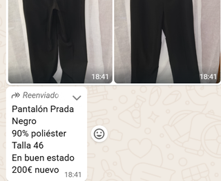 Pantalón para mujer marca Prada Jofre 1929