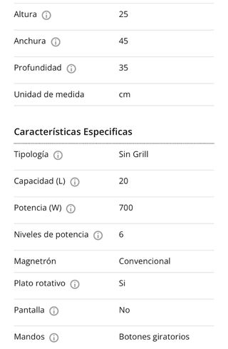 Microondas Becken Negro y Madera