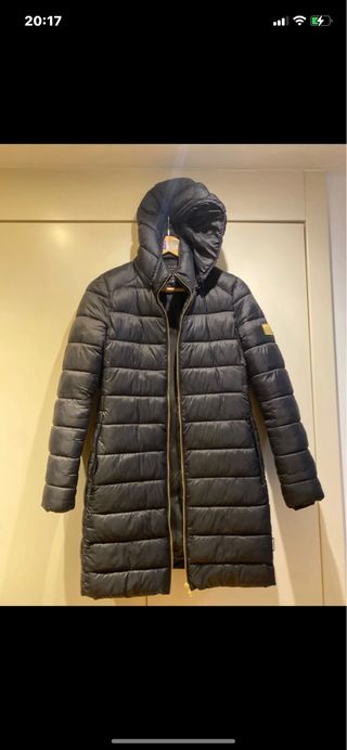 Abrigo Plumas Polo Club Negro Talla M