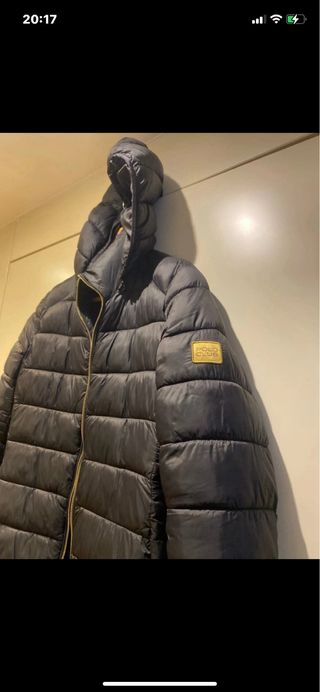 Abrigo Plumas Polo Club Negro Talla M