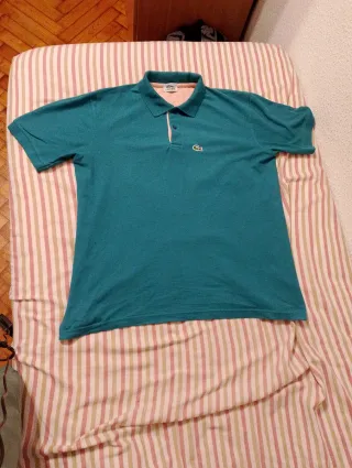 Polo Lacoste Verde Azulado