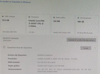 Ordenador Lenovo Intel Core i5,Pantalla 22plg