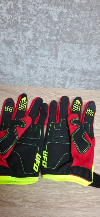 Guantes UFO Motocross/Enduro Rojo/Amarillo