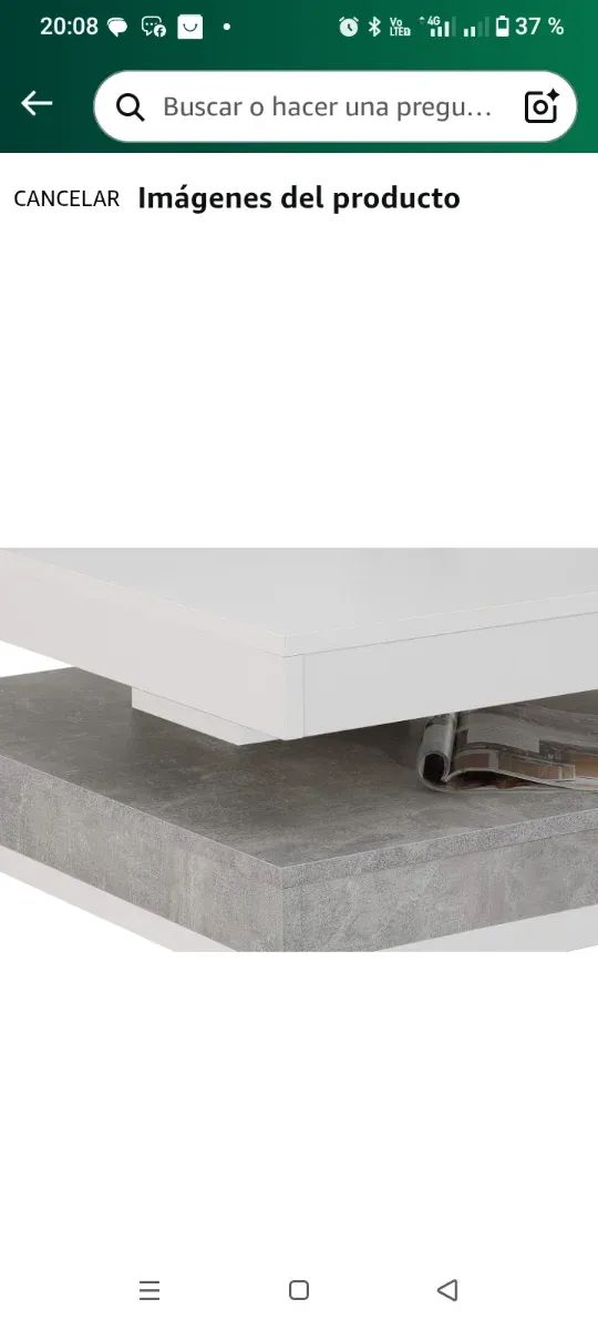 Mesa de centro moderna giratoria