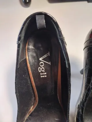 Tacones Vogli Negros Talla 38 Vintage