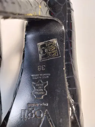 Tacones Vogli Negros Talla 38 Vintage
