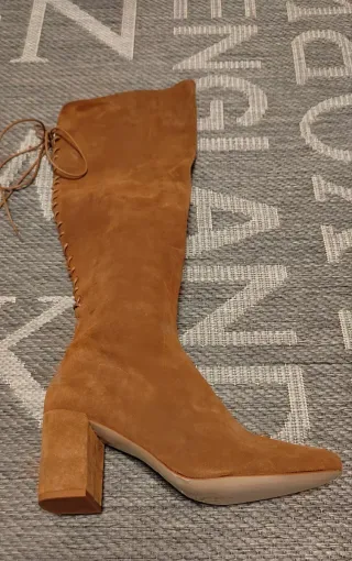 Botas mosqueteras Zara marrones