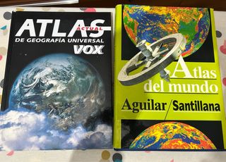 Lote de 2 Atlas de Geografía