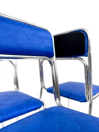 SILLAS BAUHAUS AZUL ÍNDIGO. ITALIA 70s