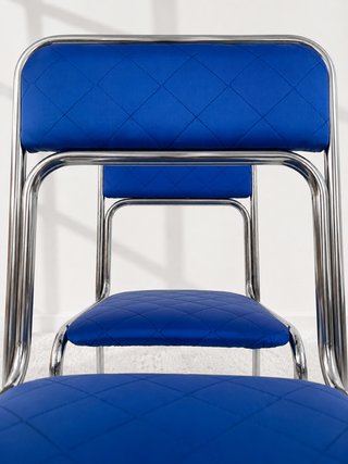 SILLAS BAUHAUS AZUL ÍNDIGO. ITALIA 70s