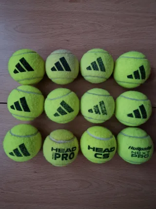 12 Pelotas Tenis y Pádel Adidas y Head