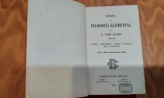 Curso de Filosofía Elemental - Jaime Balmes 1886