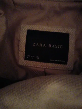 Abrigo paño Zara Beige