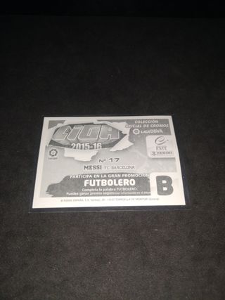 Cromo Messi FC Barcelona