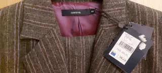 Traje de chaqueta Cortefiel mujer gris