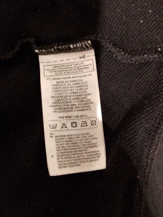 Sudadera Adidas gris y blanca con cremallera