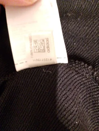 Sudadera Adidas gris y blanca con cremallera