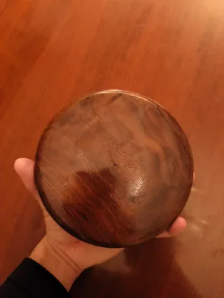 Brújula náutica latón y madera