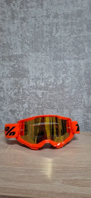 Gafas Motocross/Enduro Naranja Espejo