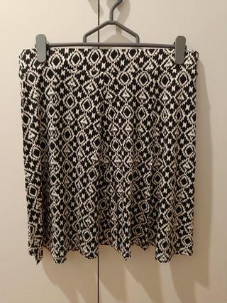 Falda estampada geométrica